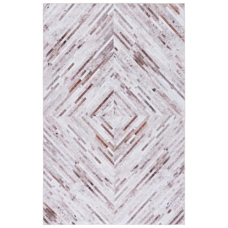 Safavieh 4 x 6 ft. Beige & Brown Faux Hide Power Loomed Rectangle Area Rug FAH526A-4